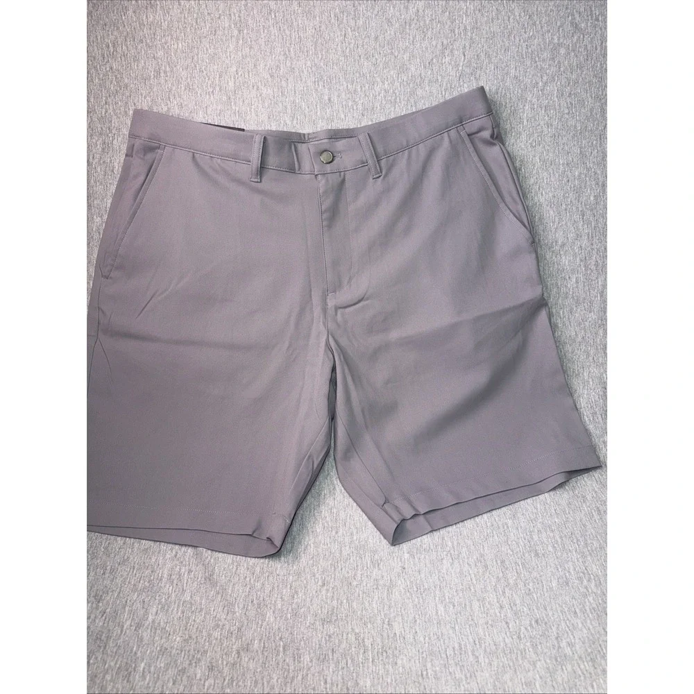 Kirkland Signature Men's Performance Shorts Gray Size 36 NWT Stretch Golf Casual